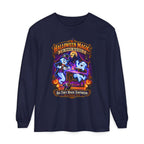 Halloween Magic Long Sleeve Tee — "No Bodies Required" Ghosts Design by Printify