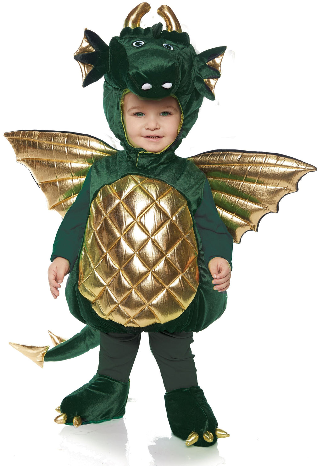 Baby Dragon Green Infant Costume Size Toddler 2T-4T by HalloweenStore.com