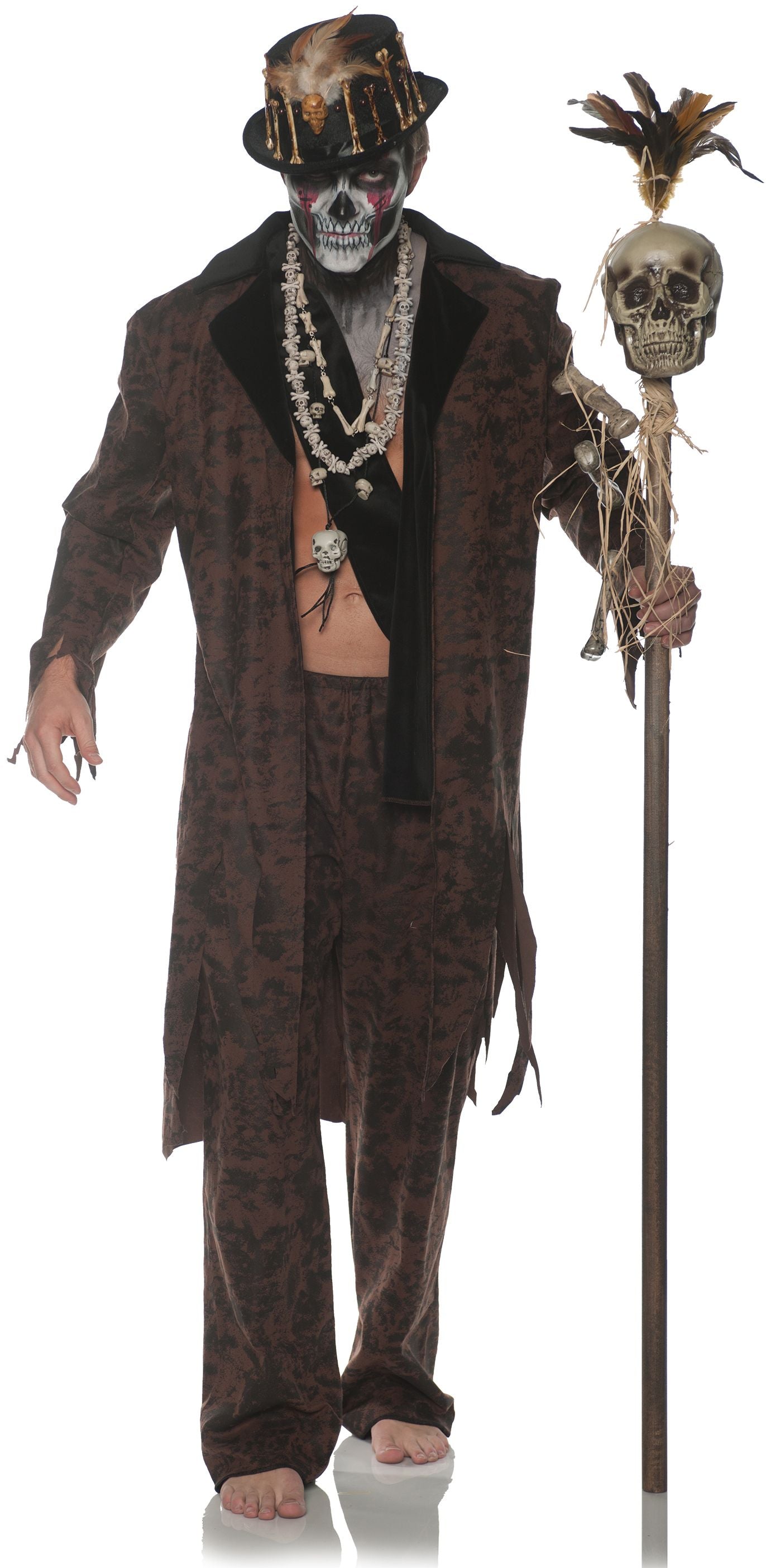 Witch Doctor Voodoo Zombie Adult Costume by HalloweenStore.com