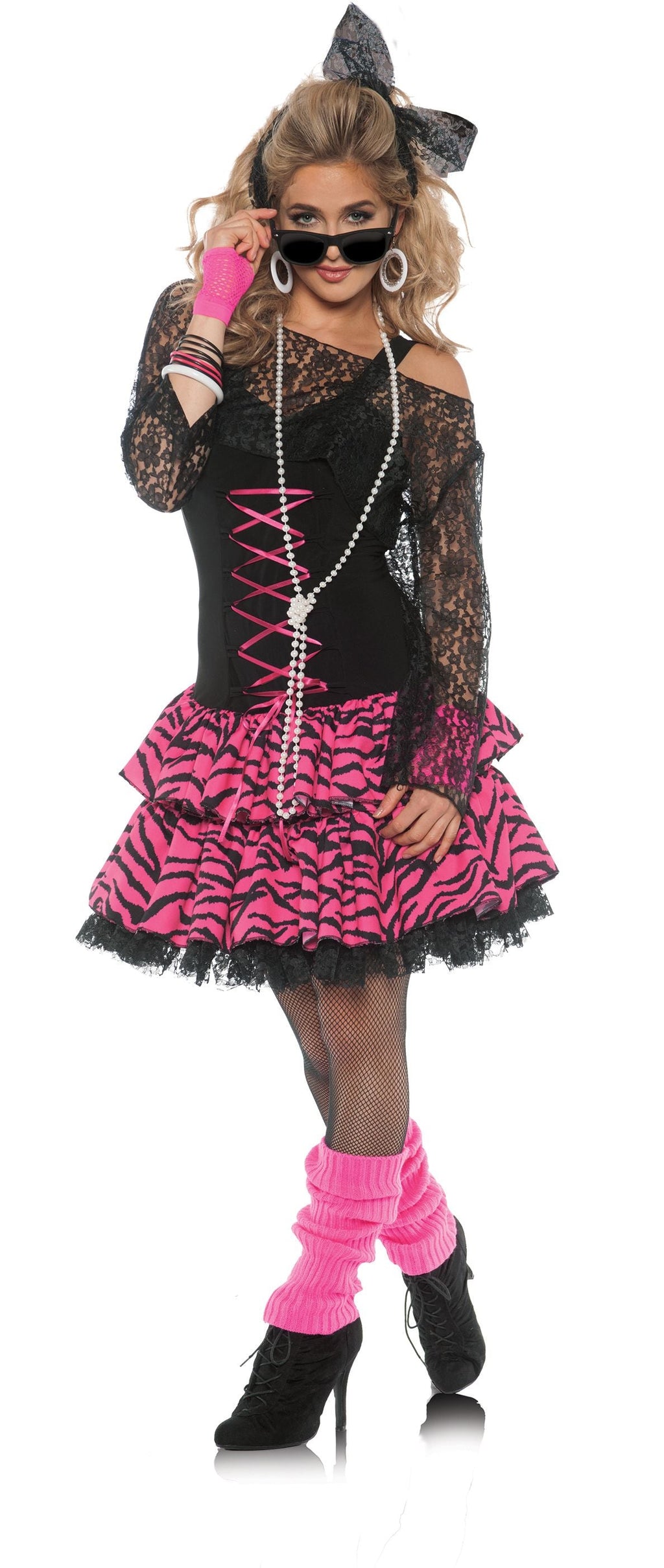 Underwraps 80's Flashback Retro Pop Star Adult Costume by HalloweenStore.com