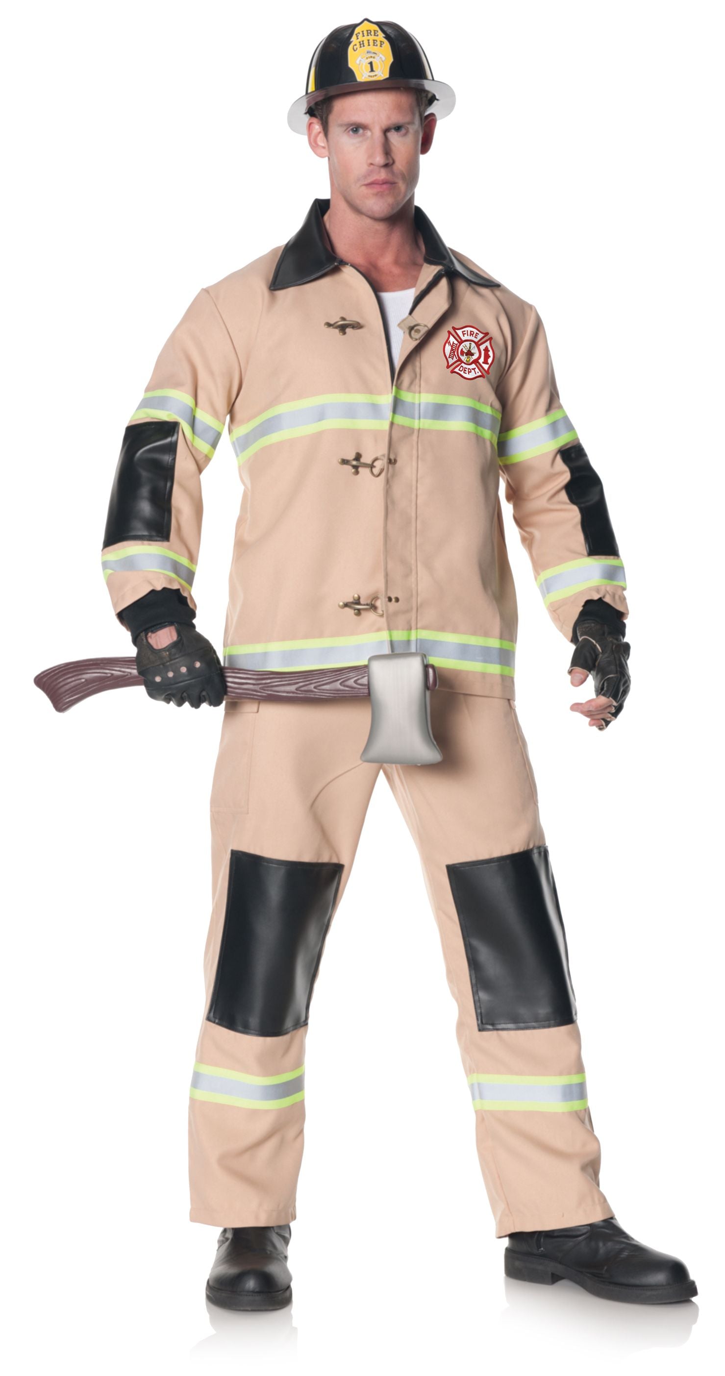 Underwraps Firefighter Adult Costume Size by HalloweenStore.com