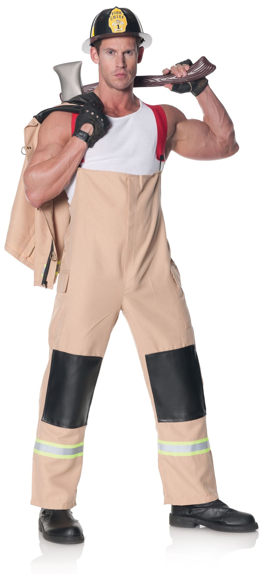 Underwraps Firefighter Adult Costume Size by HalloweenStore.com