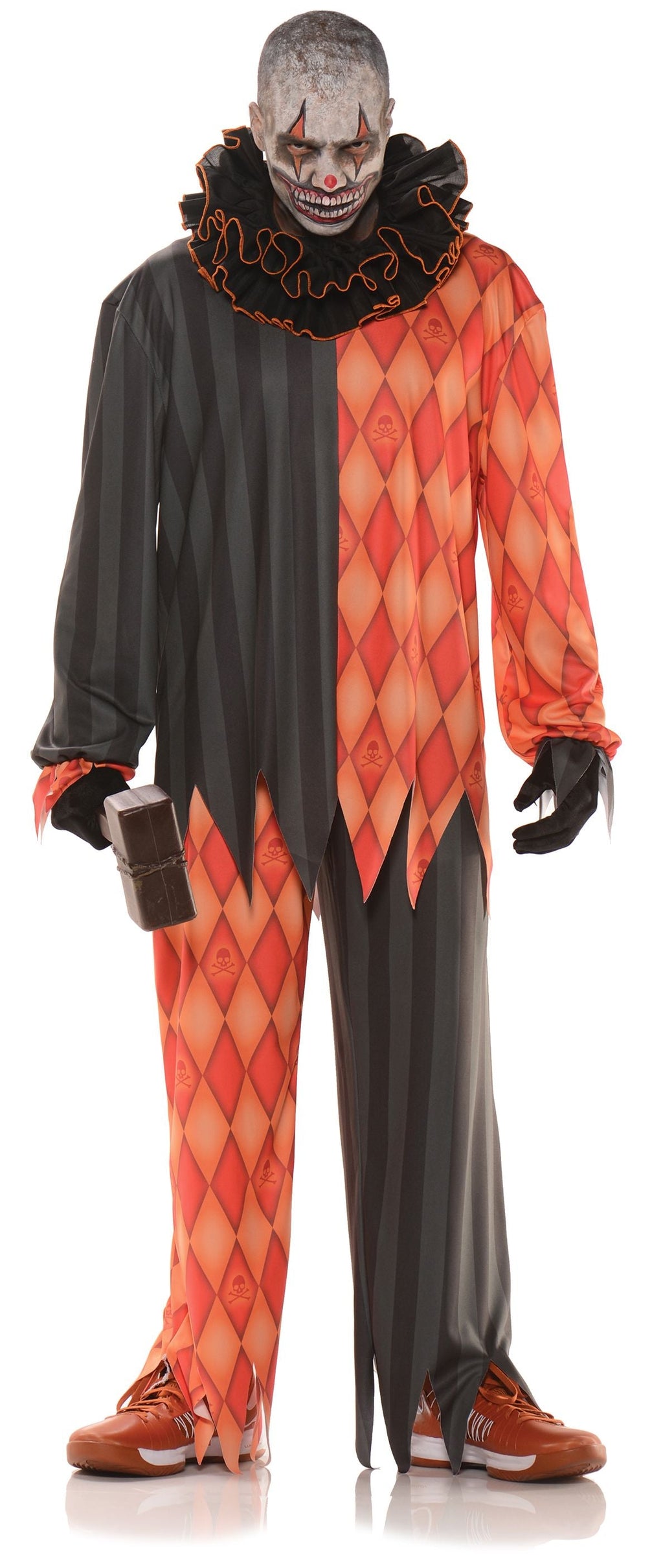 Underwraps Evil Killer Clown Adult Costume Size Teen 14-16 by HalloweenStore.com