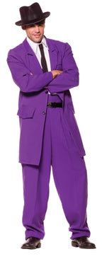 Underwraps Zoot Suit Mobster Purple Adult Costume by HalloweenStore.com