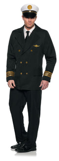 Pan Am Airline Deluxe Pilot Adult Costume by HalloweenStore.com