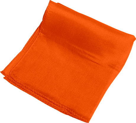 Silk 9 inch (Orange) Magic by Gosh - Trick by Murphy's Magic Supplies, Inc.