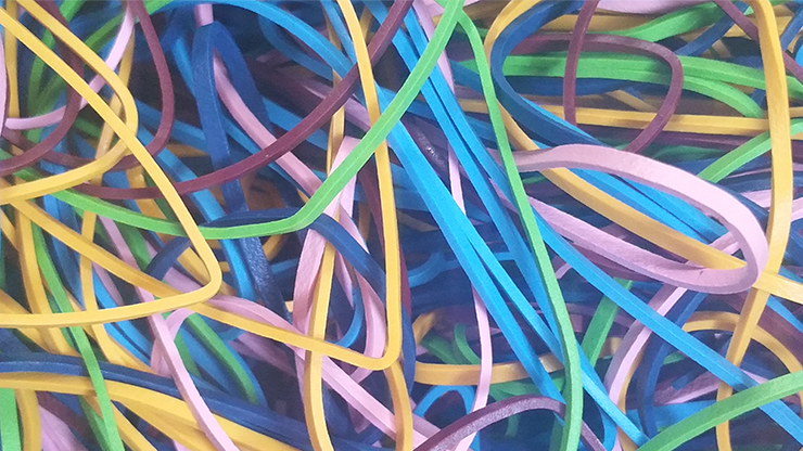 Joe Rindfleisch's Rainbow Rubber Bands (Combo Pack) by Murphy's Magic Supplies, Inc.