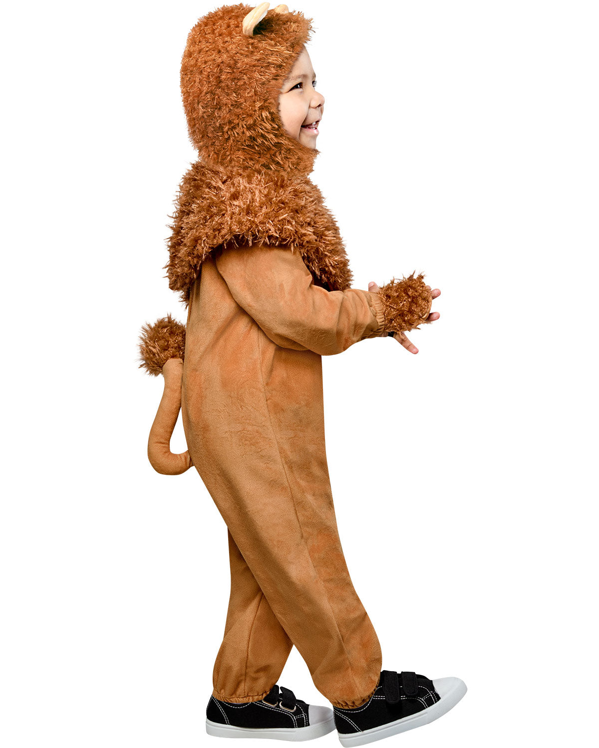 Wizard of Oz Cowardly Lion Plush Jumpsuit and Headpiece Costume Toddler by HalloweenStore.com