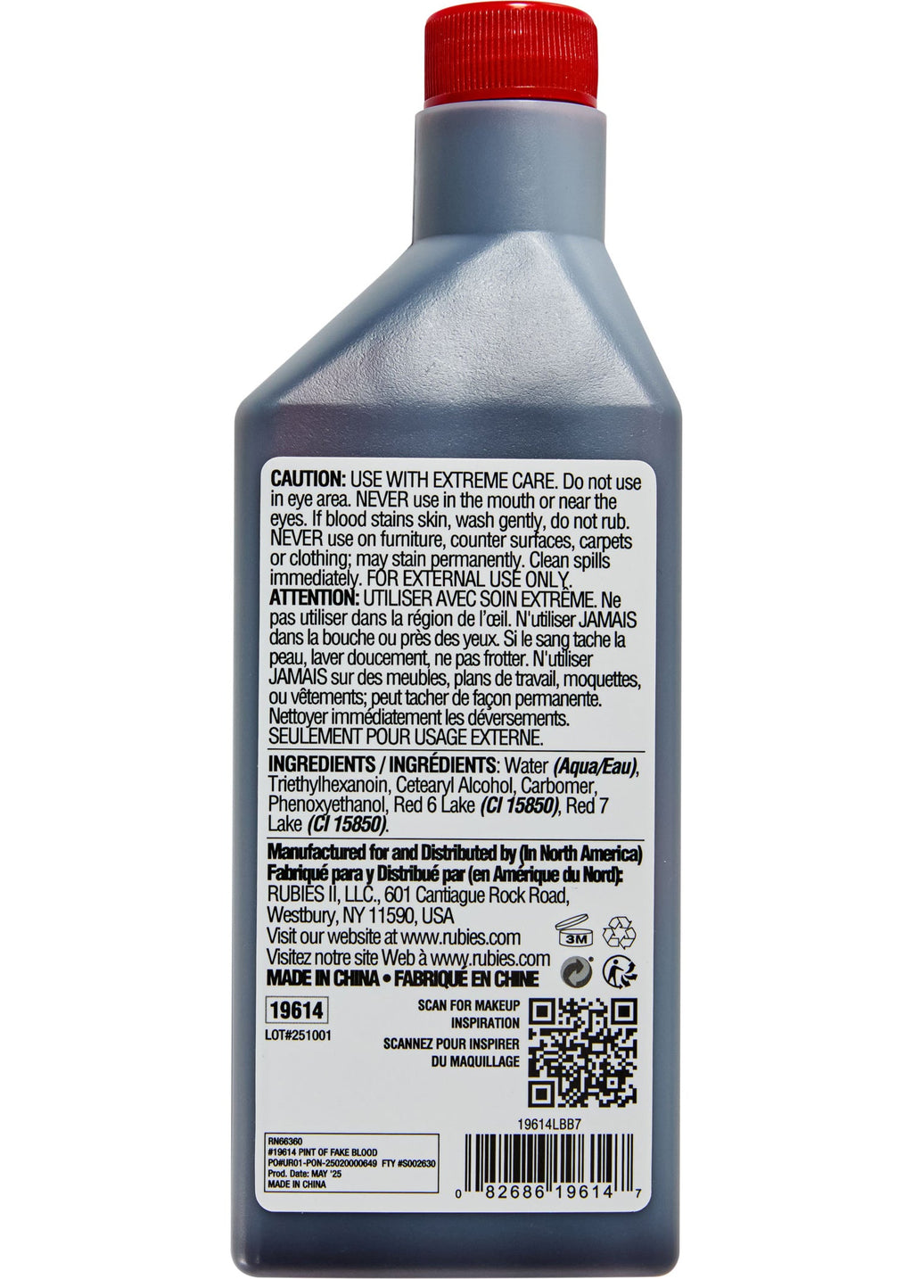 Rubie's Theatrical Fake Blood 1 Pint by HalloweenStore.com