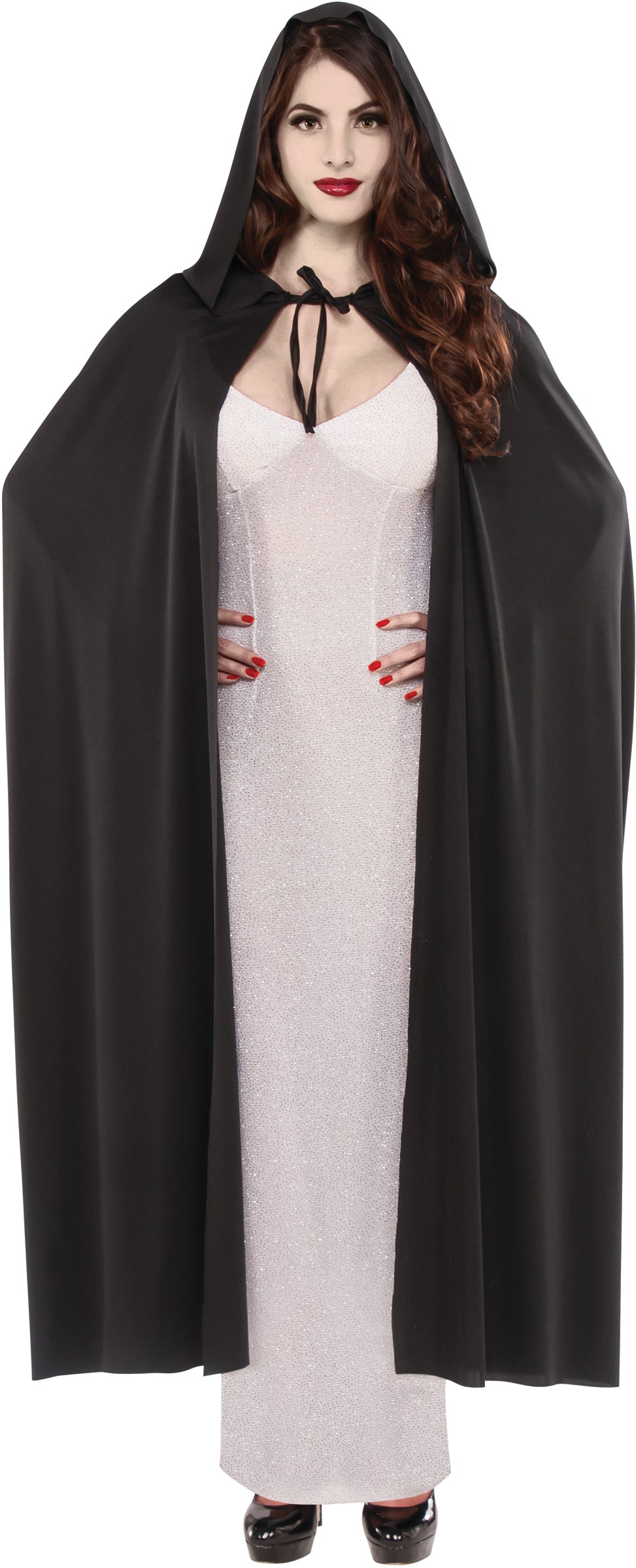 Rubie's Black Full Length Hooded Cape Costume Accessory by HalloweenStore.com