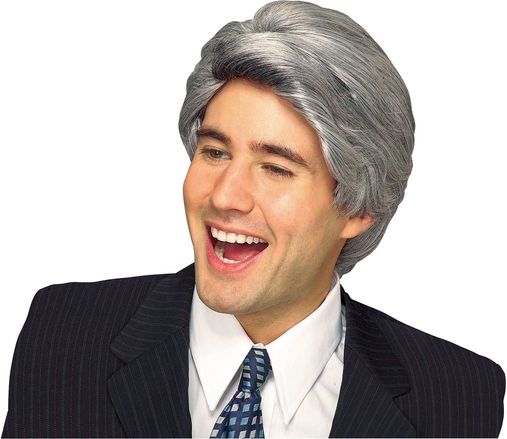Rubie's Late Night Talk Show Host Gray Wig For Men by HalloweenStore.com
