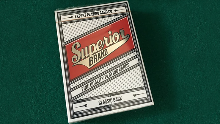 Superior Invisible (Red) Playing Cards by Expert Playing Card Co by Murphy's Magic Supplies, Inc.