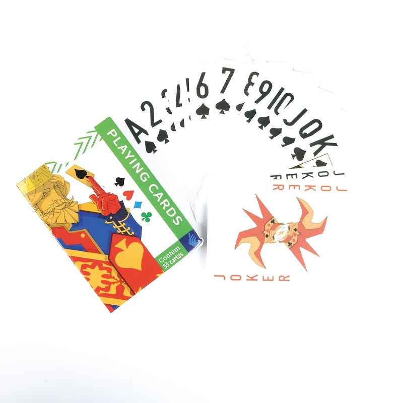 2-Pack! 55-Card Vintage King Illustration Playing Cards, Thickened, Wear-Resistant, and Material. Suitable for Family Gatherings / Friend Parties / Bar Table Games / Magic Performances. Classic Four-Suited Leisure Playing Cards with High-Value