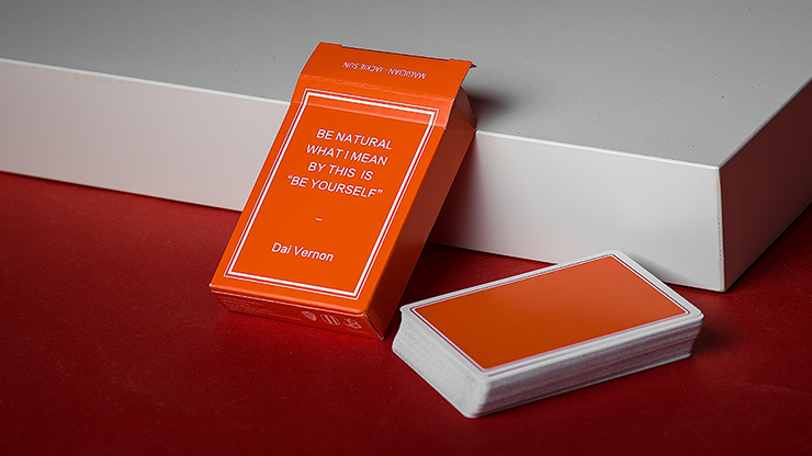 Magic Notebook Deck - Limited Edition (Orange) by The Bocopo Playing Card Company by Murphy's Magic Supplies, Inc.