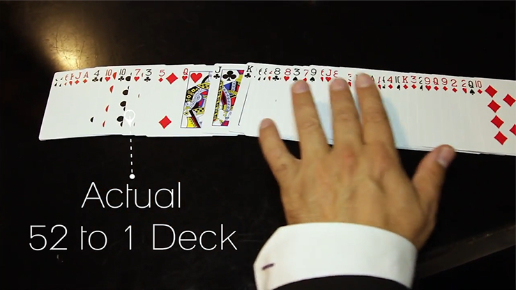 The 52 to 1 Deck Red (Gimmicks and Online Instructions) by Wayne Fox and David Penn - Trick by Murphy's Magic Supplies, Inc.