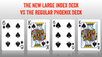 Phoenix Deck Large Index (Blue) by Card-Shark by Murphy's Magic Supplies, Inc.