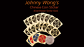 Johnny Wong's Chinese Coin Sticker 20 pcs (Eisenhower Dollar Size) by Murphy's Magic Supplies, Inc.