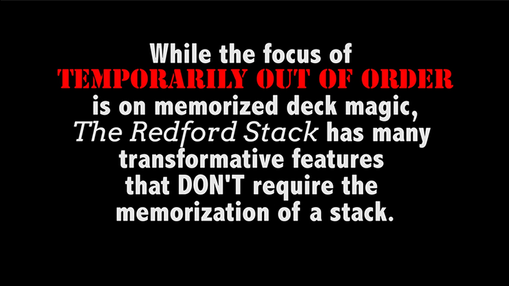 Temporarily Out of Order by Patrick Redford - Book by Murphy's Magic Supplies, Inc.