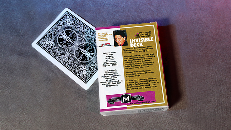 Invisible Deck Bicycle (Black) by Murphy's Magic Supplies, Inc.