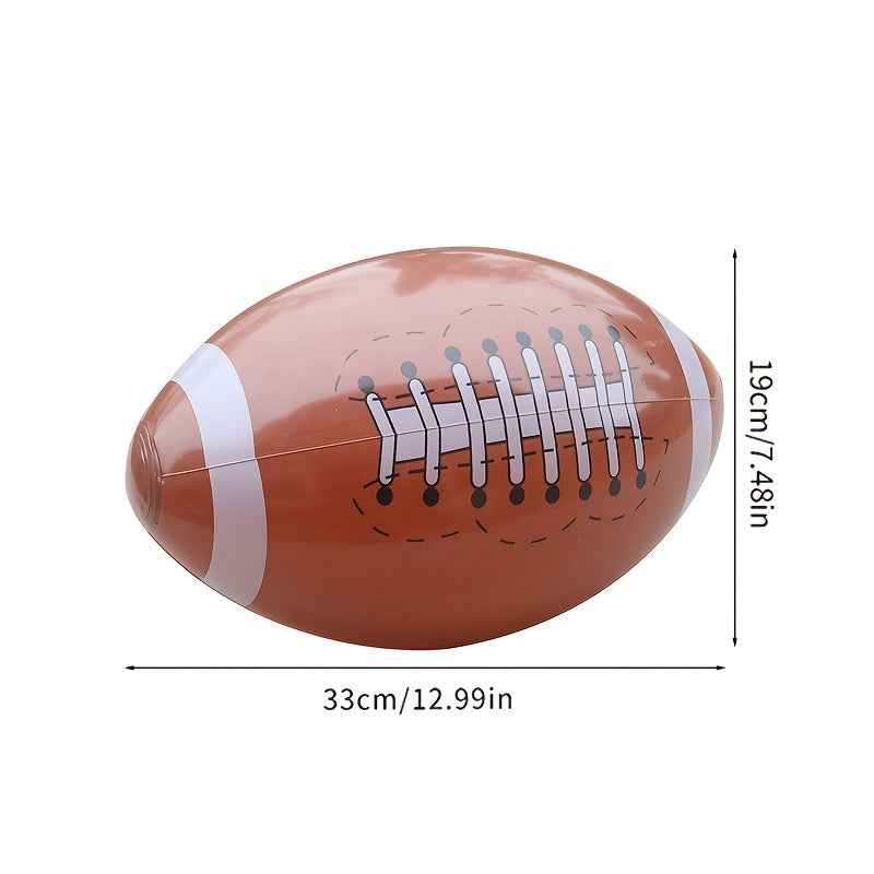 2pcs Oversized Inflatable Football, Enormous Outdoor Sports Party Decoration, Backyard Game Prop, Adult Tailgate Event Accessory