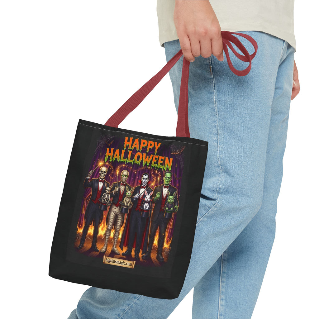 Halloween Vampire Tote Bag — Gothic Dracula Trick Canvas Tote by Printify