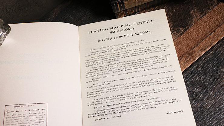 Playing Shopping Centers by Jim Mahoney - Book by Murphy's Magic Supplies, Inc.
