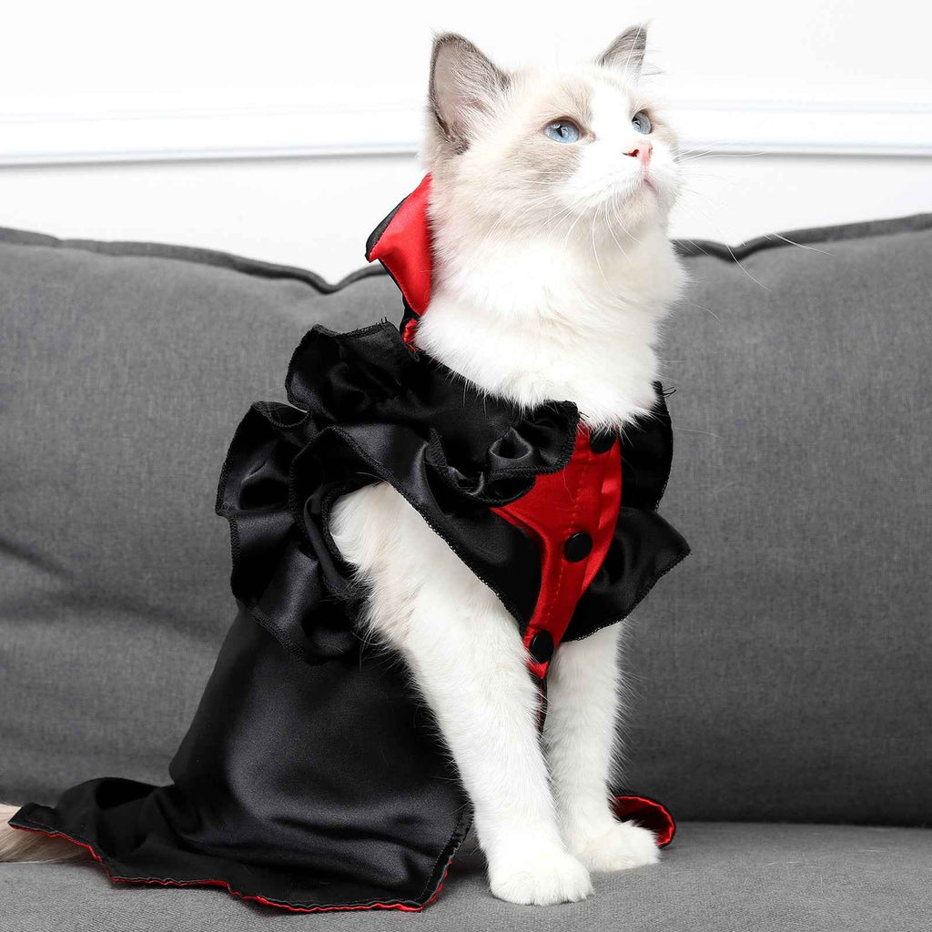 Cat Halloween Vampire Transformation Costume by Pet Zen