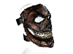 Genuine Leather Mask - GigaMyme Leatherface Edition - Handmade Mime Full Face Cover for Halloween, Performance or Cosplay Costume by Rockwell Masks