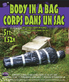 5ft. Black Body in a Garbage Bag Halloween Party Haunted House Decoration Prop by HalloweenStore.com