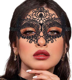 Masquerade Lace Mask Women Black Lace Masks Costume Party Proms Face Mask Halloween Eye Mask by SHOMICOBOUTIQUE