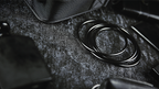 4" Linking Rings (Black) by TCC - Trick by Murphy's Magic Supplies, Inc.