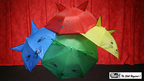 Umbrella Production Silk by Mr. Magic (4 Umbrellas) by Murphy's Magic Supplies, Inc.