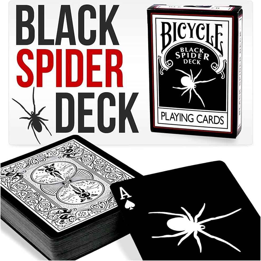 Magic Makers Black Spider Deck Bicycle Cards