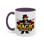 Magic Logo Coffee Mug — "Big Tim's Magic Emporium" Accent Mug (11/15oz) by Printify