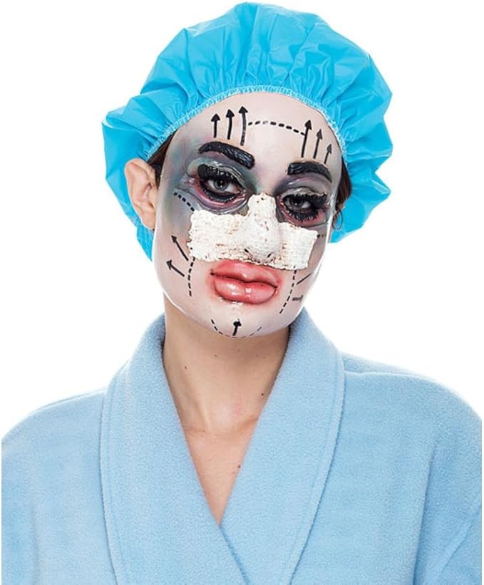 Plastic Surgery Face Lift Nose Job Adult Mask by HalloweenStore.com