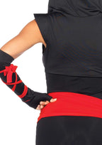 Women's 4 Pc Deadly Ninja Costume Halloween deadpool by SHOMICOBOUTIQUE