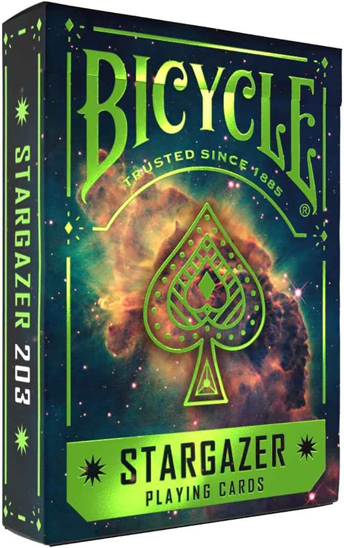 Bicycle Stargazer 204 Playing Cards – Premium Cosmic‑Themed Poker‑Size Deck of Cards with Air‑Cushion Finish, Collectible Space Galaxy Design for Cardistry, Magic Tricks, and Game Night