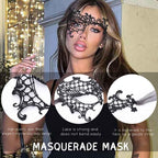 Masquerade Lace Mask Women Black Lace Masks Costume Party Proms Face Mask Halloween Eye Mask by SHOMICOBOUTIQUE