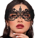 Masquerade Lace Mask Women Black Lace Masks Costume Party Proms Face Mask Halloween Eye Mask by SHOMICOBOUTIQUE