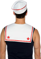 Retro Sailor White Seaman Adult Navy Military Costume Small by HalloweenStore.com