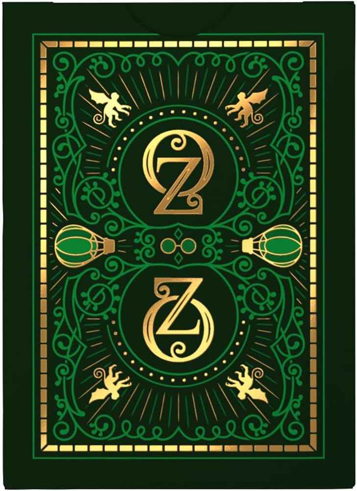 Bicycle Wizard of Oz Playing Cards, Oz Inspired Playing Card Deck, Emerald and Gold, 1 Deck