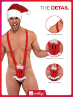 Santa Kini Red with Santa Face, Christmas Adult by HalloweenStore.com