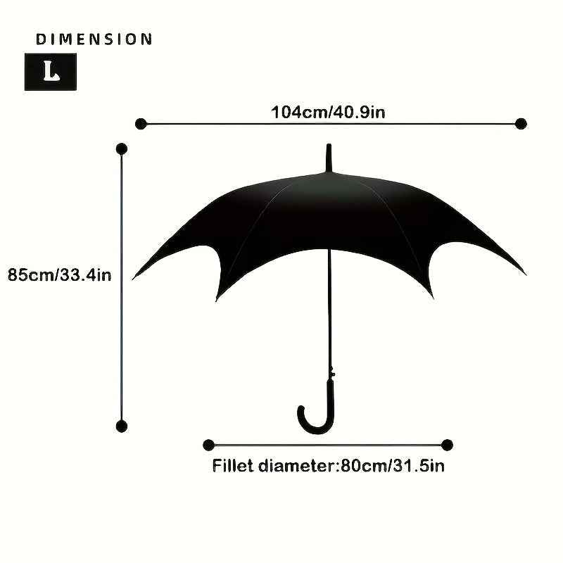 Vintage Bat Feather Wing Umbrella, Halloween Long Decorative Handle Umbrella, Gothic Style/dark Style, Vinyl 50  Umbrella, Party Decoration Umbrella, Halloween Christmas Gift