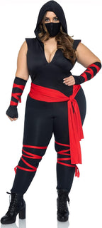 Women's 4 Pc Deadly Ninja Costume Halloween deadpool by SHOMICOBOUTIQUE