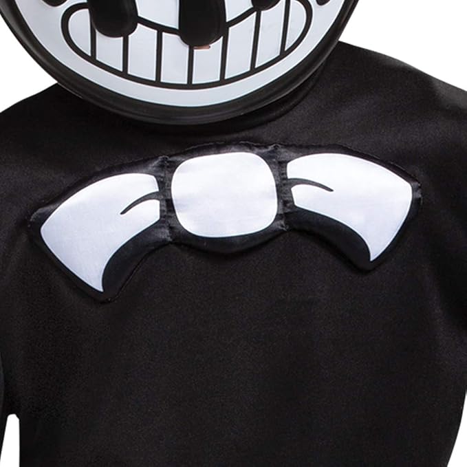 Bendy Costume for Kids, Bendy and The Ink Machine Jumpsuit by HalloweenStore.com