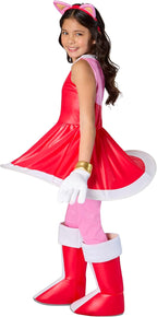 Amy Rose Deluxe Sonic The Hedgehog Girls Costume by HalloweenStore.com