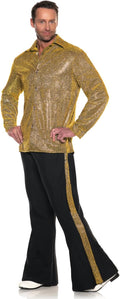 Men's Disco King Dancer Gold 70's Retro Night Costume by HalloweenStore.com