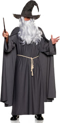 Men's Grey Warlock Renaissance Wizard Adult Costume by HalloweenStore.com