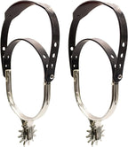 Adjustable Faux Cowboy Cowgirl Boot Spurs Plastic Spur Rodeo Gear by HalloweenStore.com