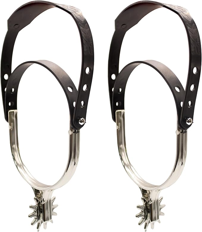 Adjustable Faux Cowboy Cowgirl Boot Spurs Plastic Spur Rodeo Gear by HalloweenStore.com